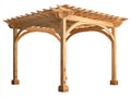 Sonnenschutz Pergola aus Holz 300x300x250 cm Natur - Gartenpavillon für Terrasse und Außenbereich